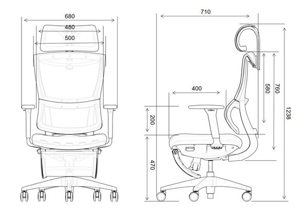 Luxury 11D Adjustable Ergonomic Mesh Swivel Executive Office Chair