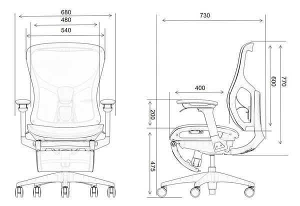 Low Back Revolving Ergonomic Executive Office Chair