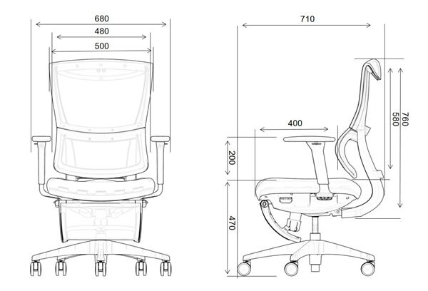 Contemporary Ergonomic Swivel Office Computer Chair